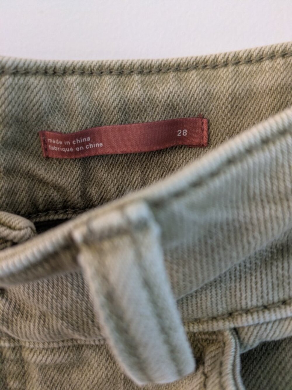 Pilcro The Wanderer Barrel Pants from Anthropologie Sage Green Size 28 - Picture 4 of 5